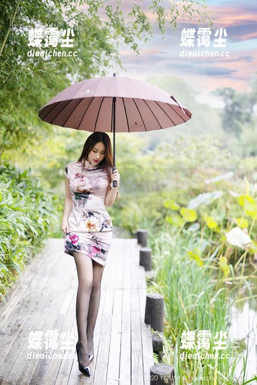 尤蜜荟 - 全套尤妮丝泳衣，阳台上的夏日微风-蝶霭尘